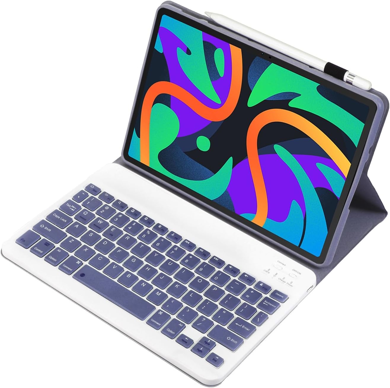 Toetsenbordhoes voor Lenovo Tab M11/K11/Idea Tab 11",violet | Idea Tab 11" TB336FU/TB330FU Hoesje met toetsenbord magnetisch afneembaar draadloos stand QWERTY