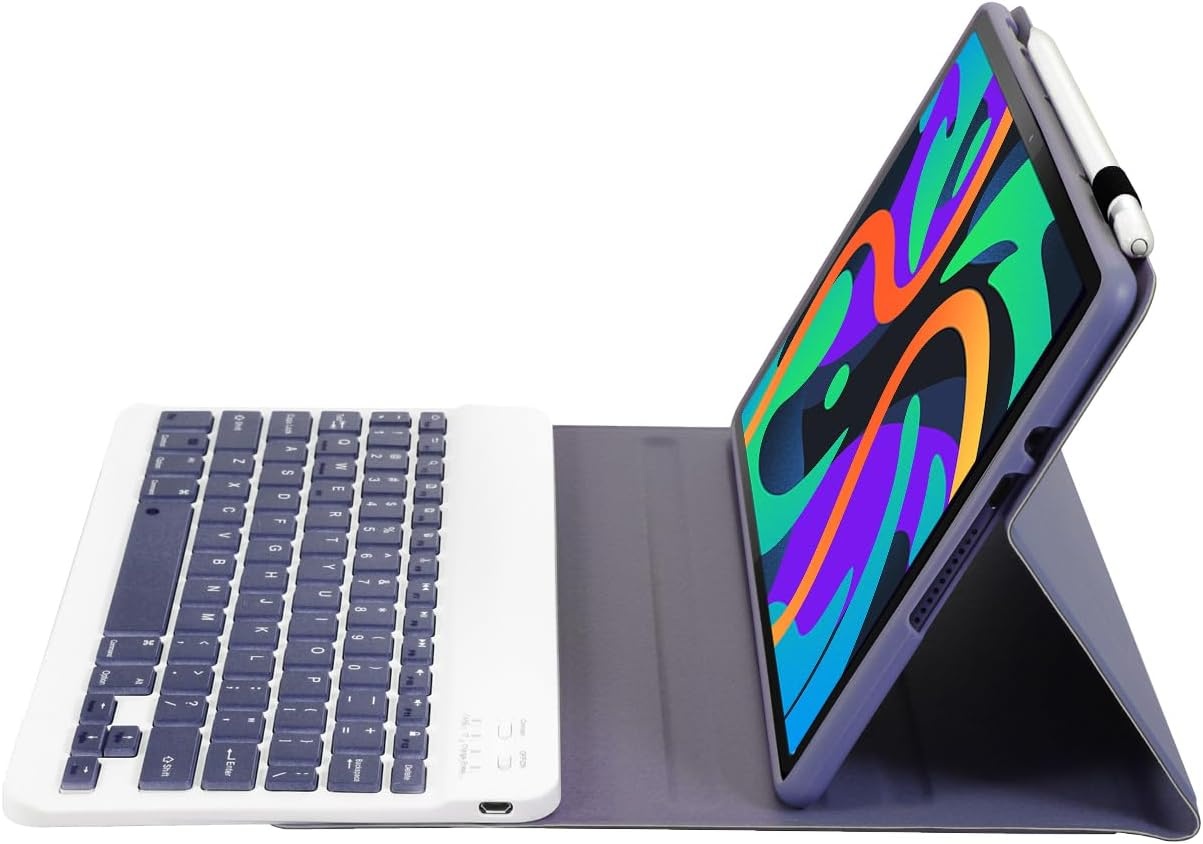 Toetsenbordhoes voor Lenovo Tab M11/K11/Idea Tab 11",violet | Idea Tab 11" TB336FU/TB330FU Hoesje met toetsenbord magnetisch afneembaar draadloos stand QWERTY