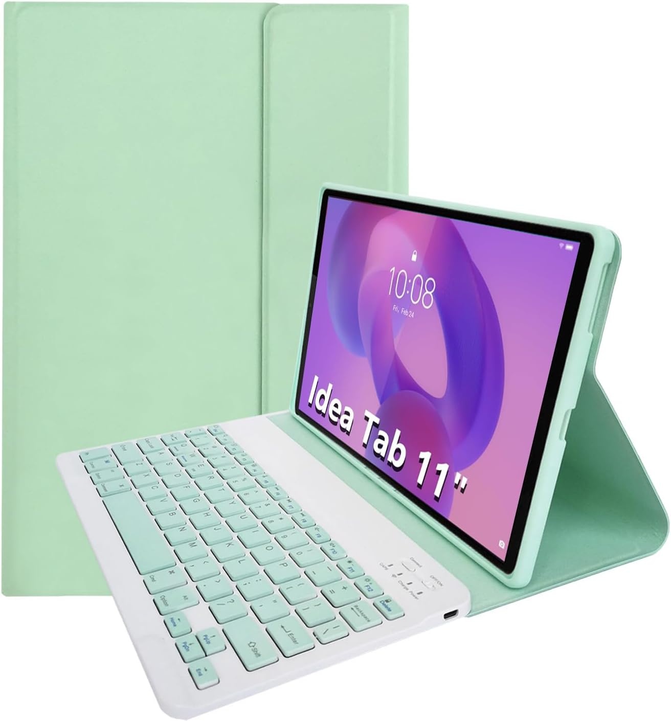 Toetsenbordhoes voor Lenovo Tab M11/K11/Idea Tab 11",violet | Idea Tab 11" TB336FU/TB330FU Hoesje met toetsenbord magnetisch afneembaar draadloos stand QWERTY