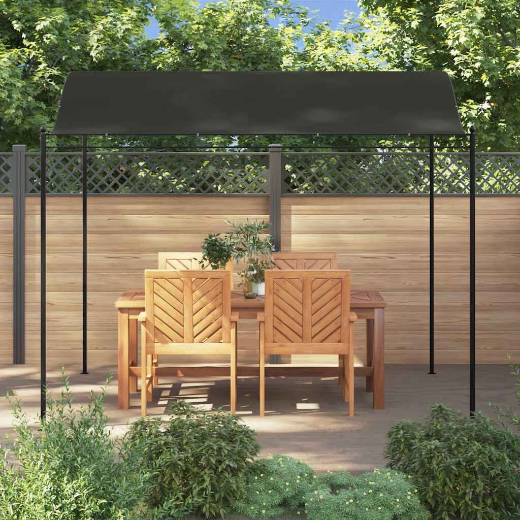 vidaXL Zonneluifel 3x2,4 m antraciet