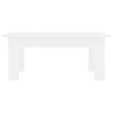 vidaXL Salontafel 100x60x42 cm bewerkt hout wit