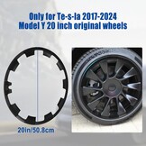 商品名称 Velgbescherming voor Tesla Model Y 20 inch 2017-2024, 4 stuks ABS-velg naafdop velgbescherming afdekking, velgenpatch, bescherming, kras, curb, rashwiel, trim