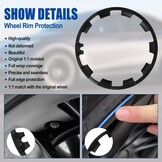 商品名称 Velgbescherming voor Tesla Model Y 20 inch 2017-2024, 4 stuks ABS-velg naafdop velgbescherming afdekking, velgenpatch, bescherming, kras, curb, rashwiel, trim