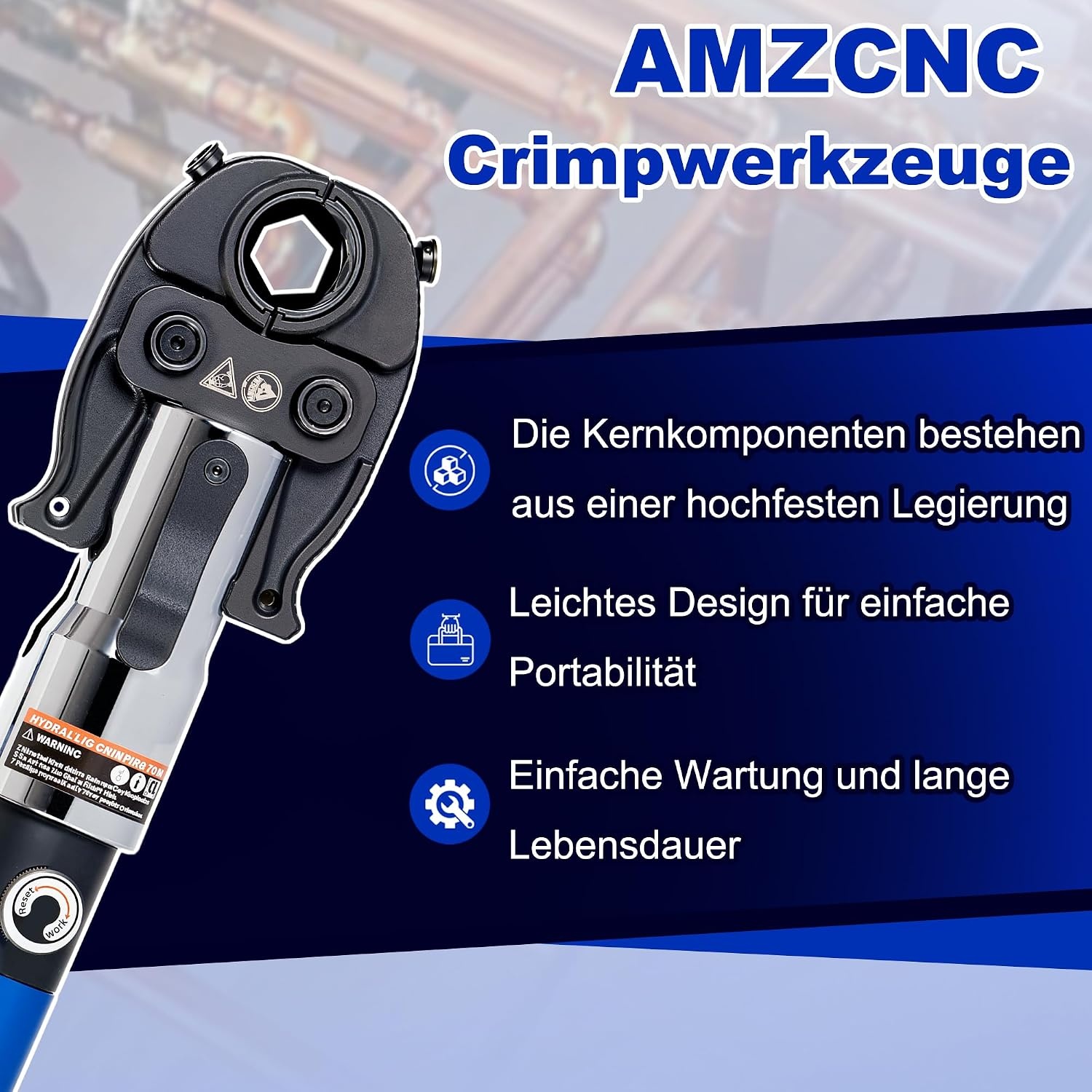 Hydraulische Perstang V-contour 12-28mm | 80kN | 43% Korting
