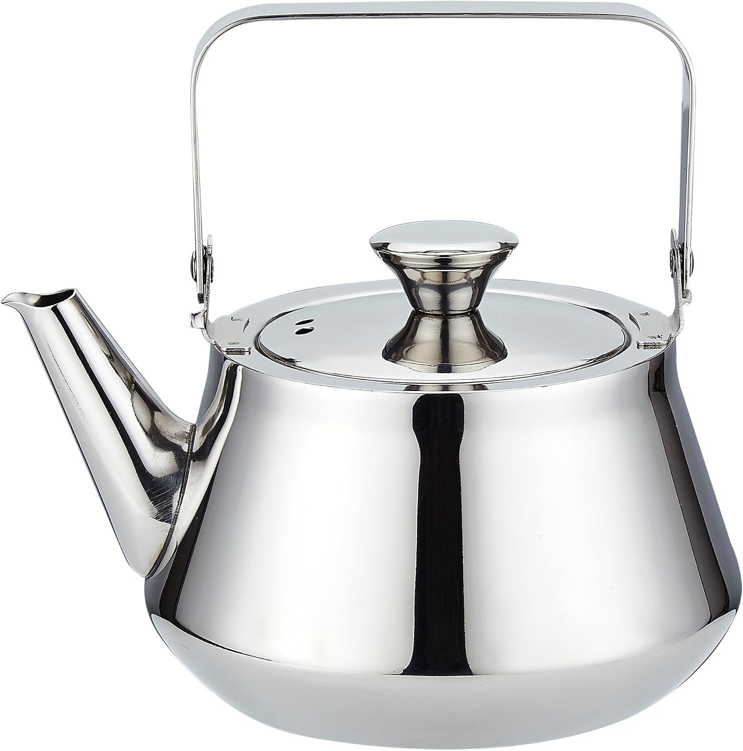 SANQIAHOME 1.2 litre roestvrijstalen theepot met Infuser Een moderne, minimalistische stijl