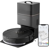 roborock Q5 Pro+ Robotstofzuiger Met Zuigstation, Zelflozend, DuoRoller Borstel, 5500Pa Zuigkracht, 2,5L Stofzak, 180mL Waterreservoir, PreciSense-LiDAR Navigatie-App/Alexa Dweilrobot, Zwart