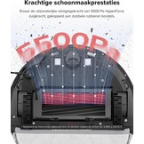 roborock Q5 Pro+ Robotstofzuiger Met Zuigstation, Zelflozend, DuoRoller Borstel, 5500Pa Zuigkracht, 2,5L Stofzak, 180mL Waterreservoir, PreciSense-LiDAR Navigatie-App/Alexa Dweilrobot, Zwart