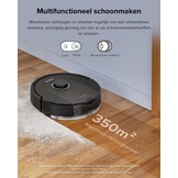 roborock Q5 Pro+ Robotstofzuiger Met Zuigstation, Zelflozend, DuoRoller Borstel, 5500Pa Zuigkracht, 2,5L Stofzak, 180mL Waterreservoir, PreciSense-LiDAR Navigatie-App/Alexa Dweilrobot, Zwart