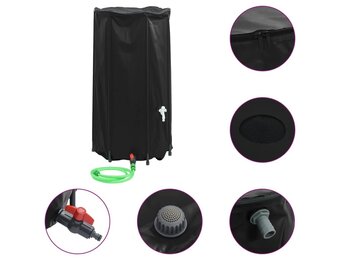 Opvouwbare Watertank met Kraan 100L PVC - 34% Korting