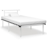 Wit Metalen Bedframe 100x200cm - 34% Korting!