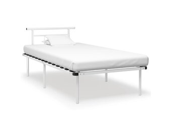 Wit Metalen Bedframe 100x200cm - 34% Korting!