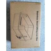 Kattenbak RVS voor Kittens - 18L, Hoge Rand, Lekvrij, Incl. Schep - 33% Korting!