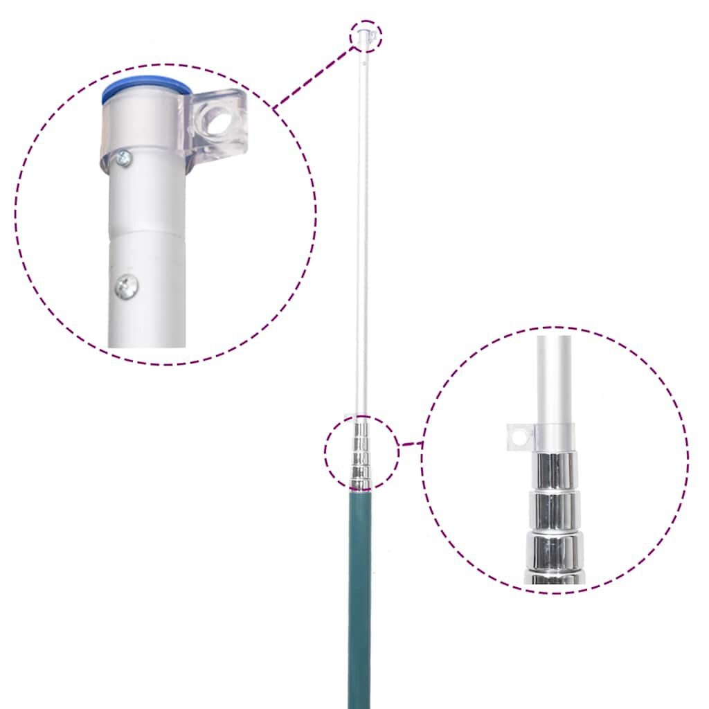 Telescopische Vlaggenmast 5,55m Aluminium - 34% Korting