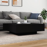 Moderne salontafel met LED-verlichting - Zwart (54% korting)