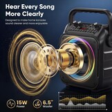 Draagbare Karaoke Machine met 2 Microfoons | 34% Korting