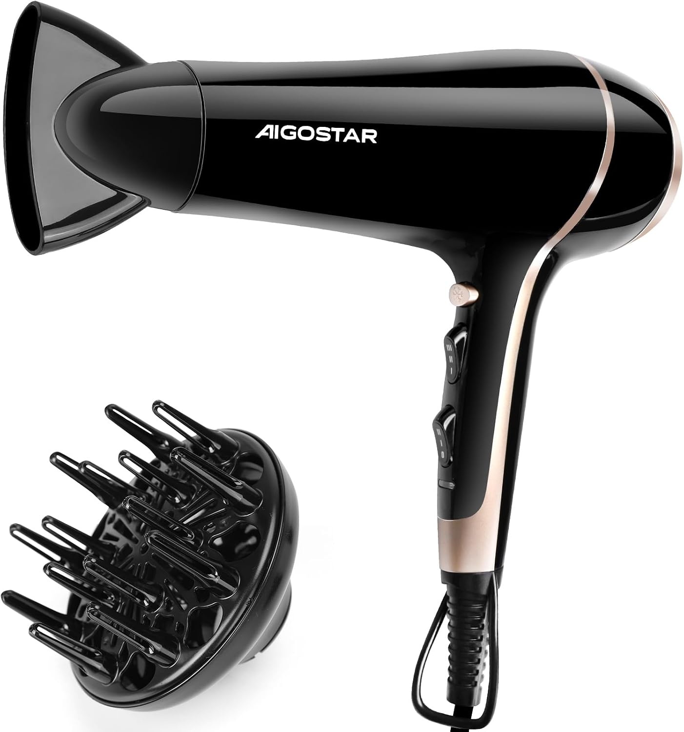 Professionele Haardroger 2400W met 45% Korting - Snel Drogen & Krullen