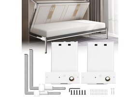 Horizontaal Opklapbed Mechanisme (Queen/1-persoons) Wit - 62% Korting