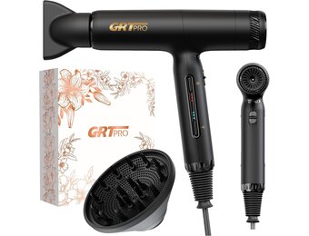 Professionele Ionische Föhn 2200W - Lichtgewicht & Snel Drogen (34% Korting)