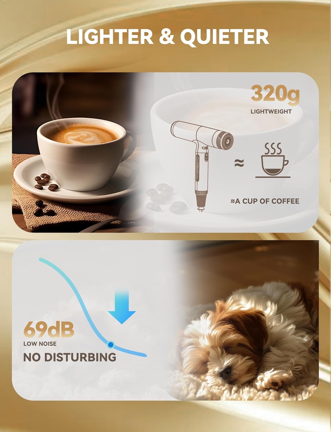 Professionele Ionische Föhn 2200W Zwart | 110.000 RPM | Met Diffuser | -60% Korting