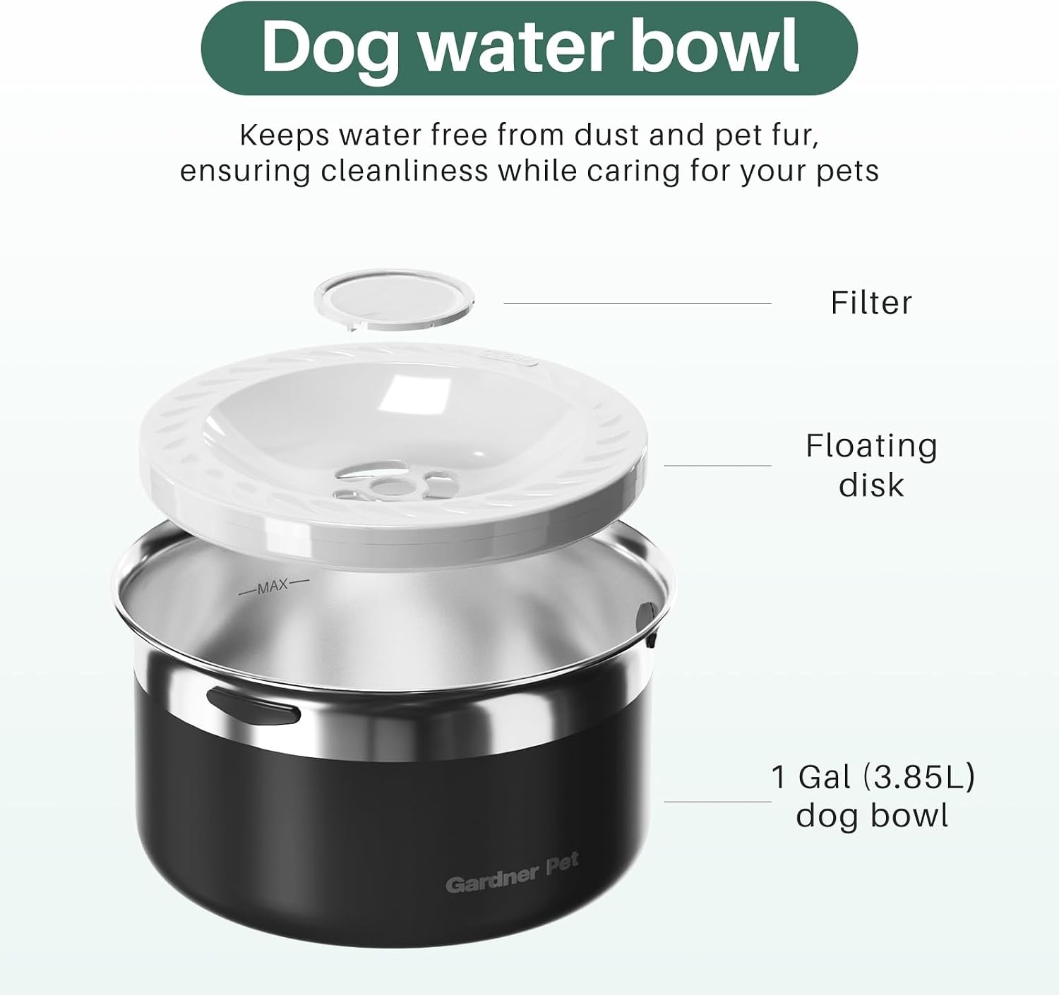 RVS Anti-mors Waterbak Hond/Kat 3,85L (33% Korting)