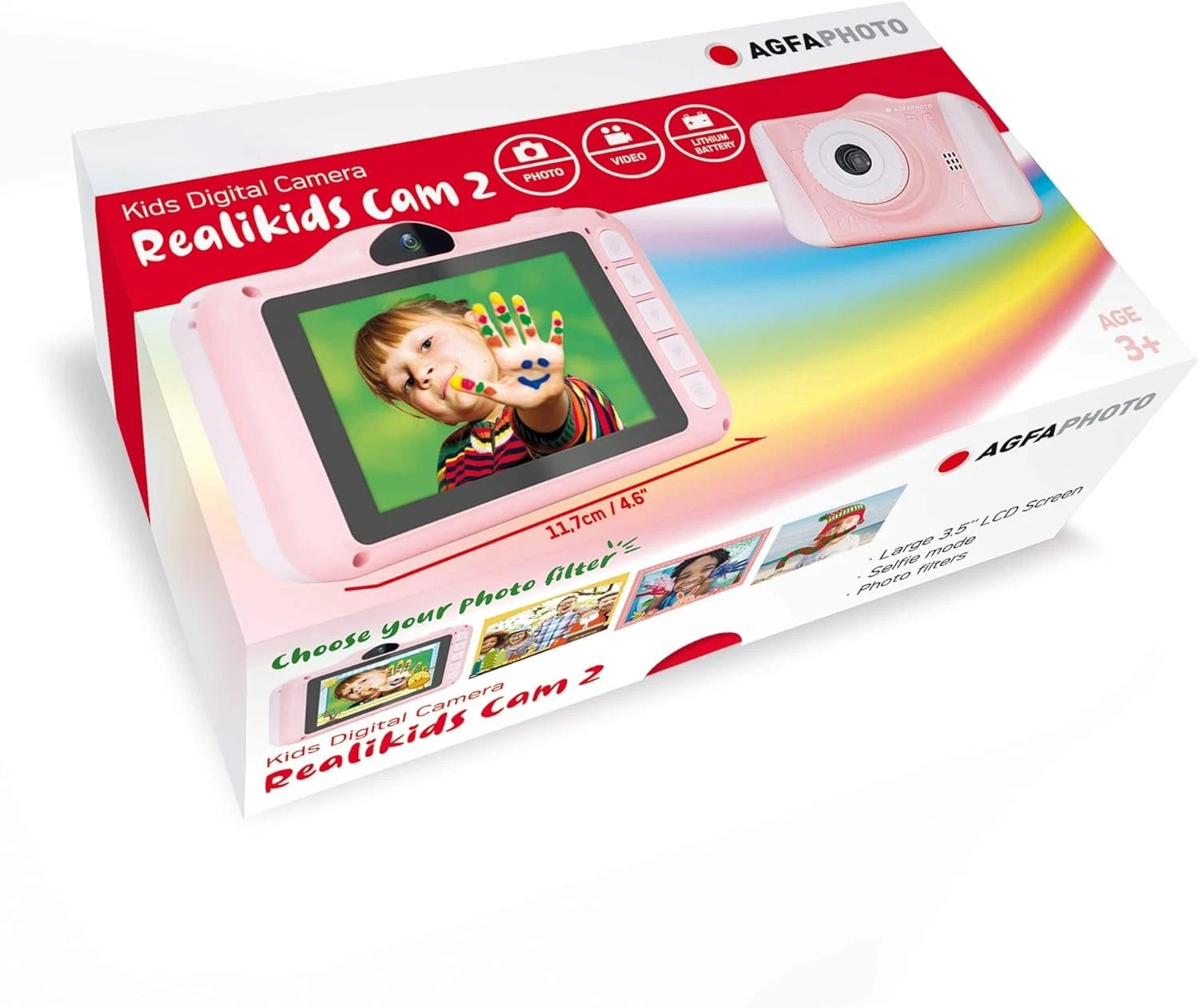 Roze Realikids 2 Digitale Camera voor Kinderen (46% Korting)