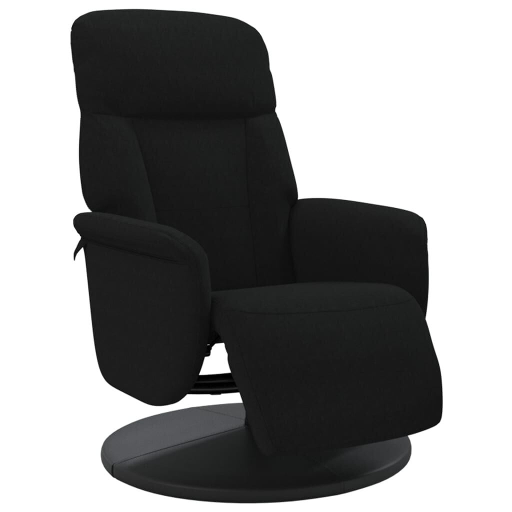 vidaXL Fauteuil met voetensteun, fluweel zwart - 76% korting