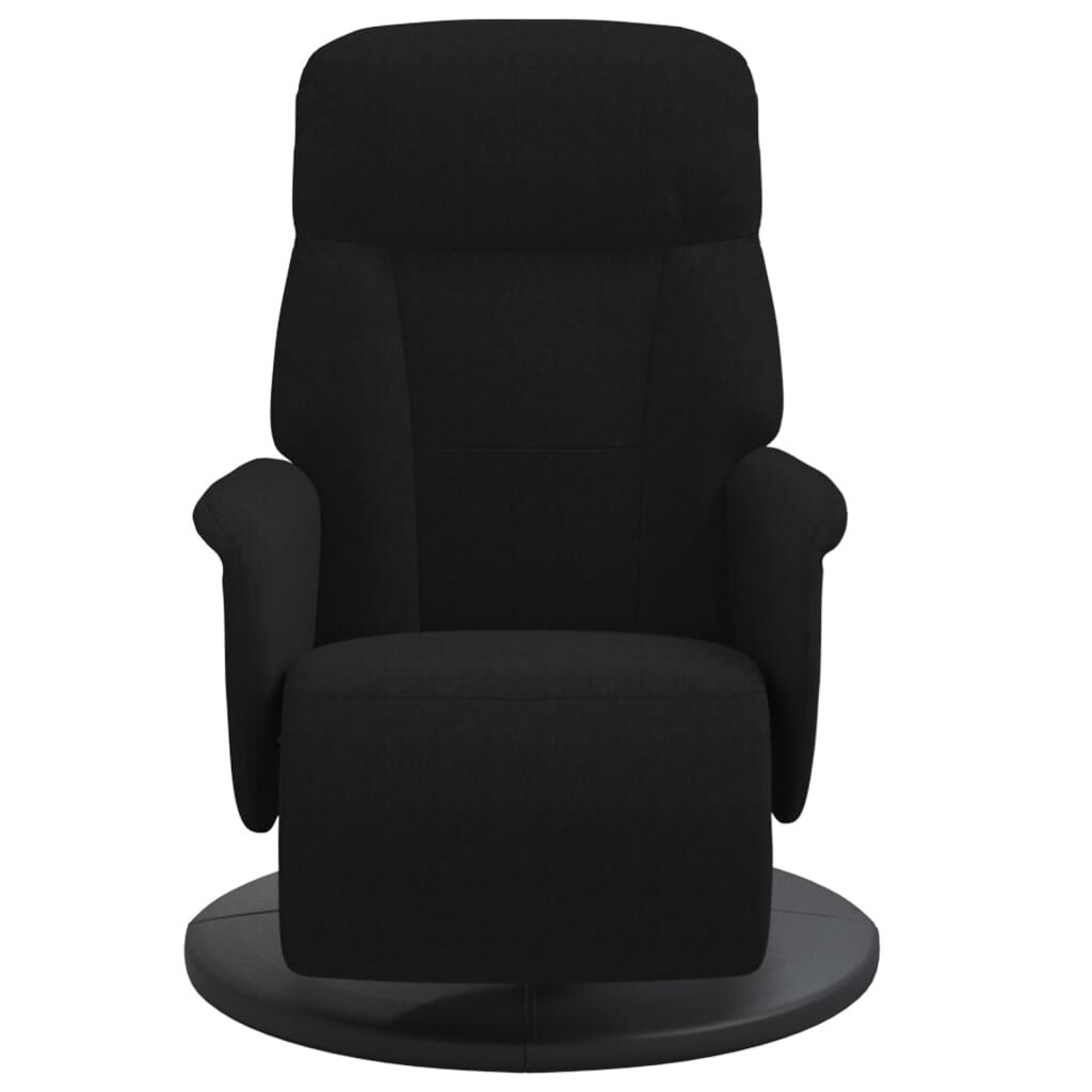 vidaXL Fauteuil met voetensteun, fluweel zwart - 76% korting