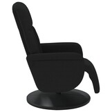 vidaXL Fauteuil met voetensteun, fluweel zwart - 76% korting