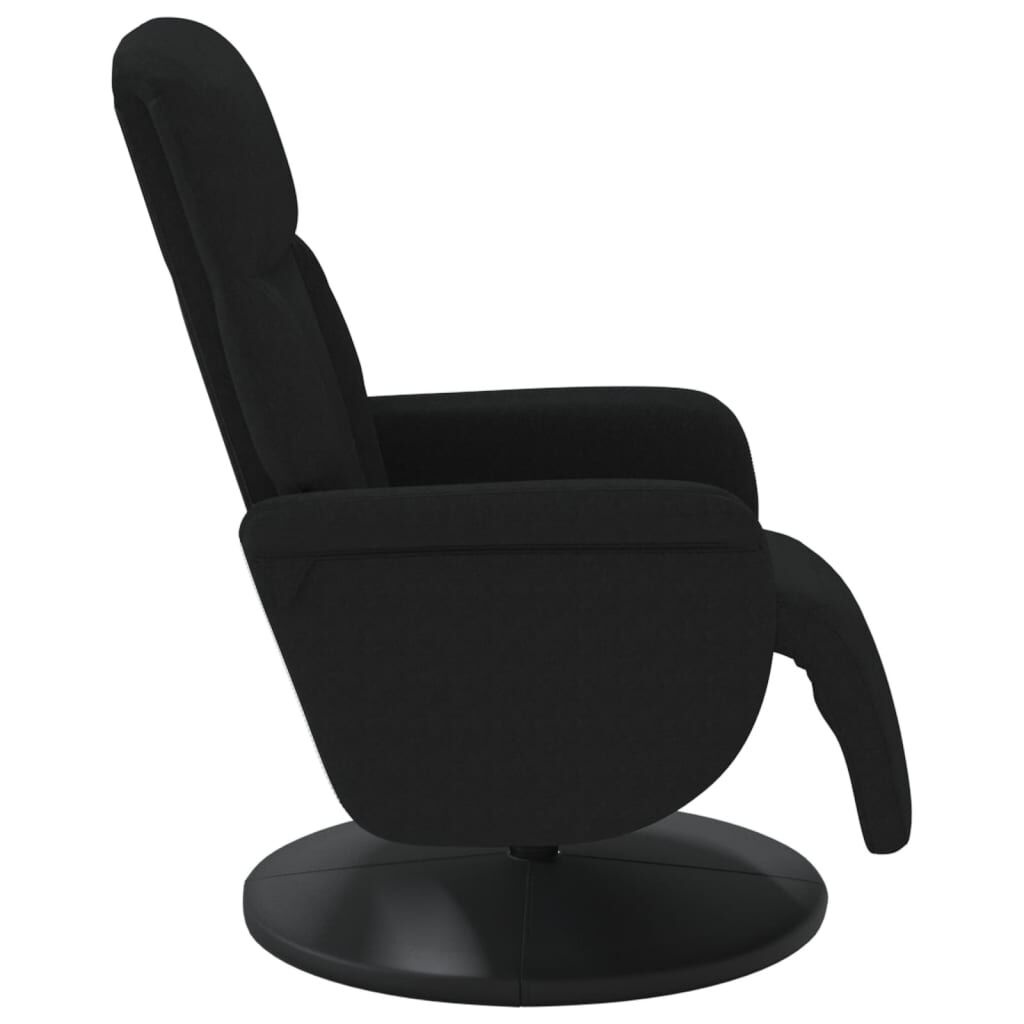 vidaXL Fauteuil met voetensteun, fluweel zwart - 76% korting