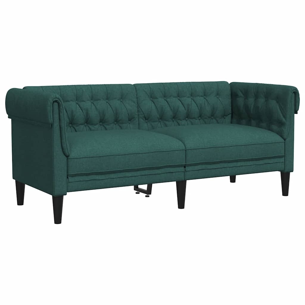 Donkergroene Chesterfield Tweezitsbank - 35% Korting