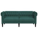 Donkergroene Chesterfield Tweezitsbank - 35% Korting