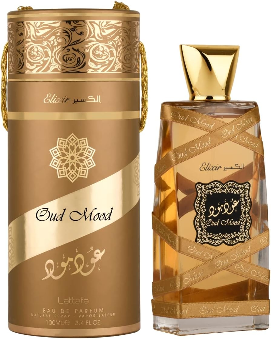 Lattafa Oud Mood Elixir Unisex Eau de Parfum - 100ml - Houtachtig Kruidig Bloemig
