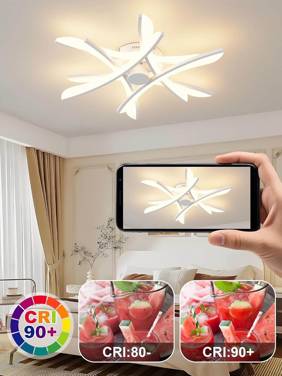 LED Plafondlamp Dimbaar 45W | Woonkamer Slaapkamer | 3000K-6000K