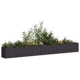 VidaXL Plantenbak Koudgewalst Staal Zwart 360x40x40cm - 35% Korting