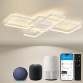 Slimme LED Plafondlamp Matter 90cm Wit - 34% Korting