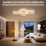Slimme LED Plafondlamp Matter 90cm Wit - 34% Korting