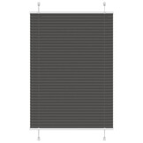 Plissé rolgordijn Polyester Zwart 100x150 cm - 56% Korting!