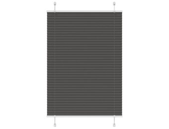 vidaXL Plissé Rolgordijn Zwart 100x150 cm - 32% Korting!