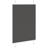 Plissé rolgordijn Polyester Zwart 100x150 cm - 56% Korting!