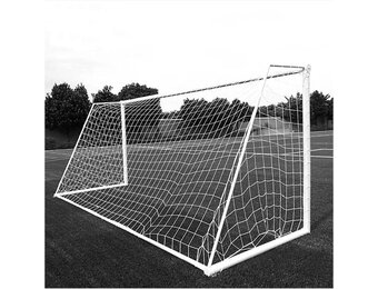 Voetbaldoelnet 7.3x2.4m | Polyethyleen | Buiten | 33% Korting