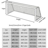 Voetbaldoelnet 7.3x2.4m - 45% Korting