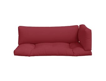 VidaXL Palletkussens Set (3-delig) - Wijnrood, 34% Korting
