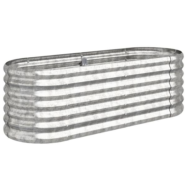 Stalen Plantenbak Zilver - 114x40x36 cm - 33% Korting!