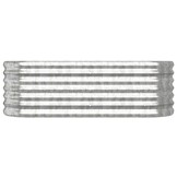 Stalen Plantenbak Zilver - 114x40x36 cm - 33% Korting!