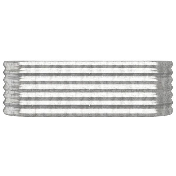 Stalen Plantenbak Zilver - 114x40x36 cm - 33% Korting!