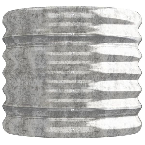 Stalen Plantenbak Zilver - 114x40x36 cm - 33% Korting!