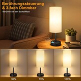 Dimbaar Nachttischlamp met USB & Stopcontact - 34% Korting