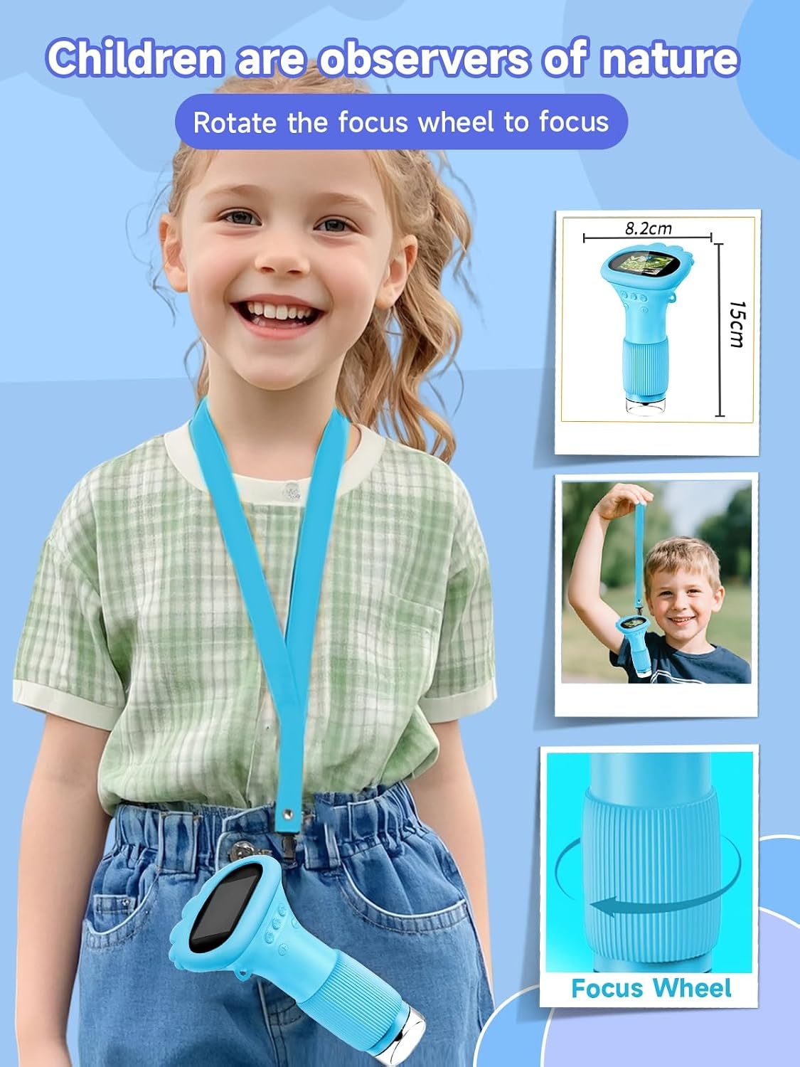 Digitale Kinder Microscoop 1000x Vergroting - Blauw (44% Korting)