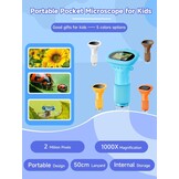 Digitale Kinder Microscoop 1000x Vergroting - Blauw (44% Korting)