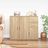 Dressoir Sonoma Eiken 91x29,5x75 cm - 54% Korting